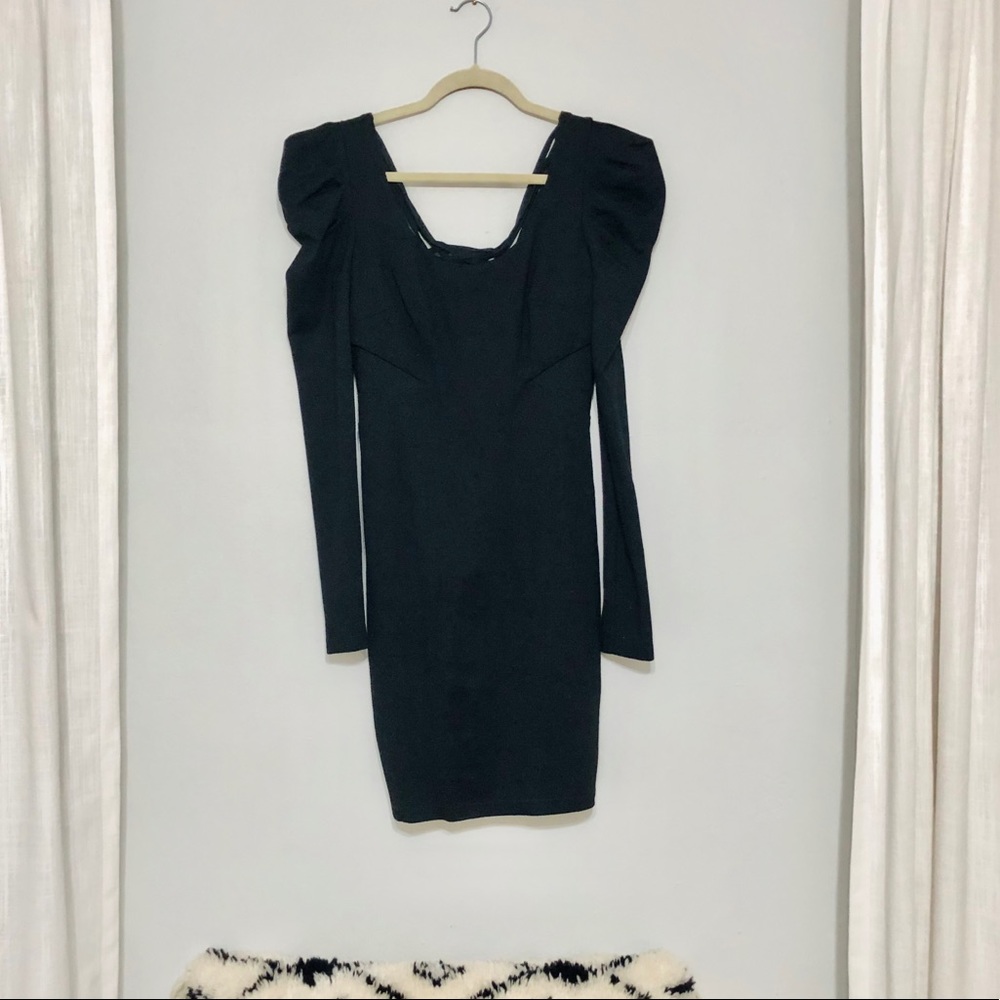 BeBe Black Long sleeve Dress - Picture 4 of 7